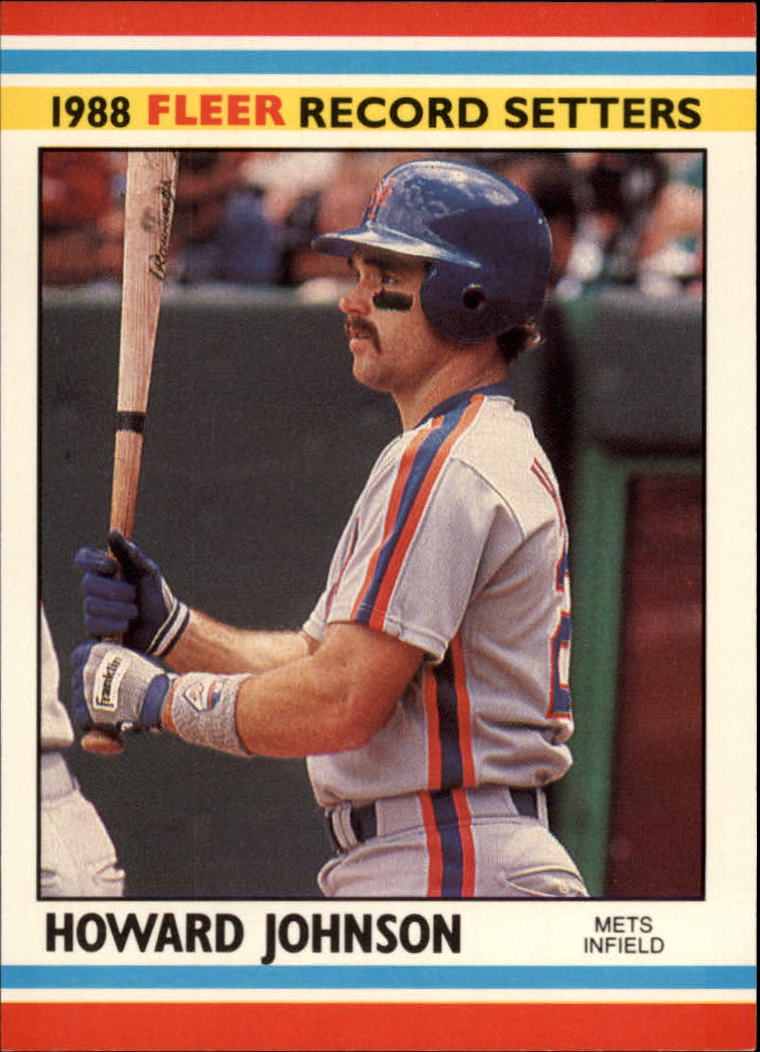 1988 Fleer Record Setters Baseball Cards       020      Howard Johnson UER#{(Missing  87 stats#{on card ba
